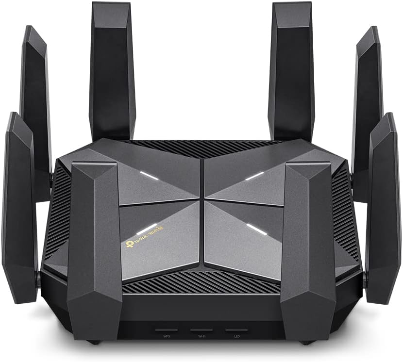 TP-Link AXE16000 Quad-Band WiFi 6E Router (Archer AXE300) – Dual 10Gb Ports Wireless Internet Router, Gaming Router, Supports VPN Client, 2.5G WAN/LAN Port, 4 x Gigabit LAN Ports