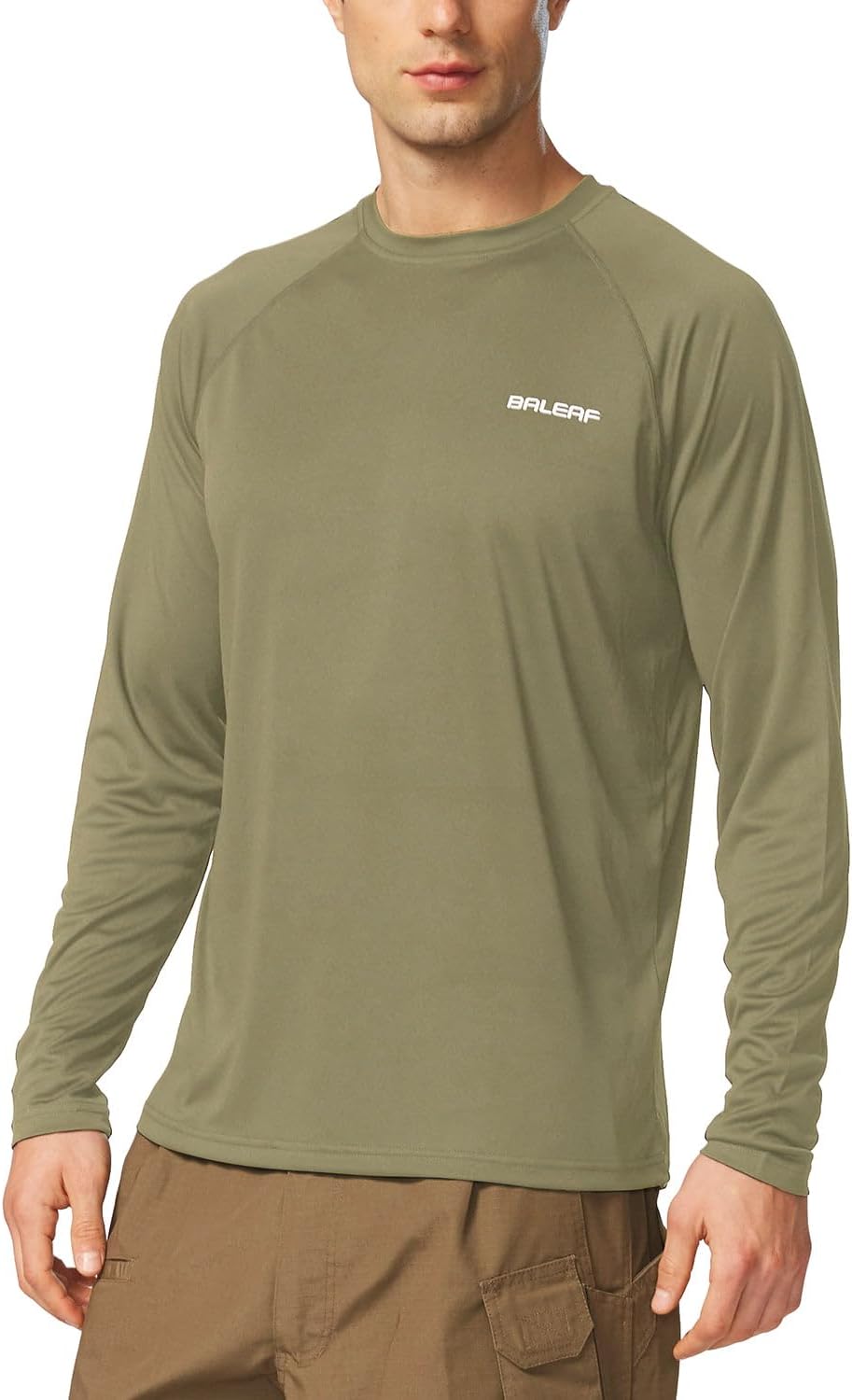 BALEAF Men’s Sun Protection Shirts UV SPF UPF 50+ Long Sleeve Rash Guard Fishing Running Quick Dry Lightweight