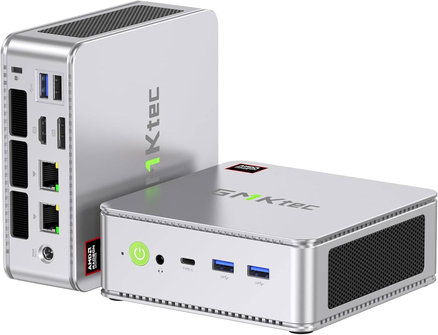 GMKtec K8 Gaming Mini PC Windows 11 Pro Dual LAN 2.5Gbps AMD Ryzen 7 8845HS Desktop Computer, 32GB DDR5 Dual Channel (16GB*2) 1TB PCIe4.0 SSD, USB4.0, HDMI, DP, USB-C, WiFi 6E, BT 5.2
