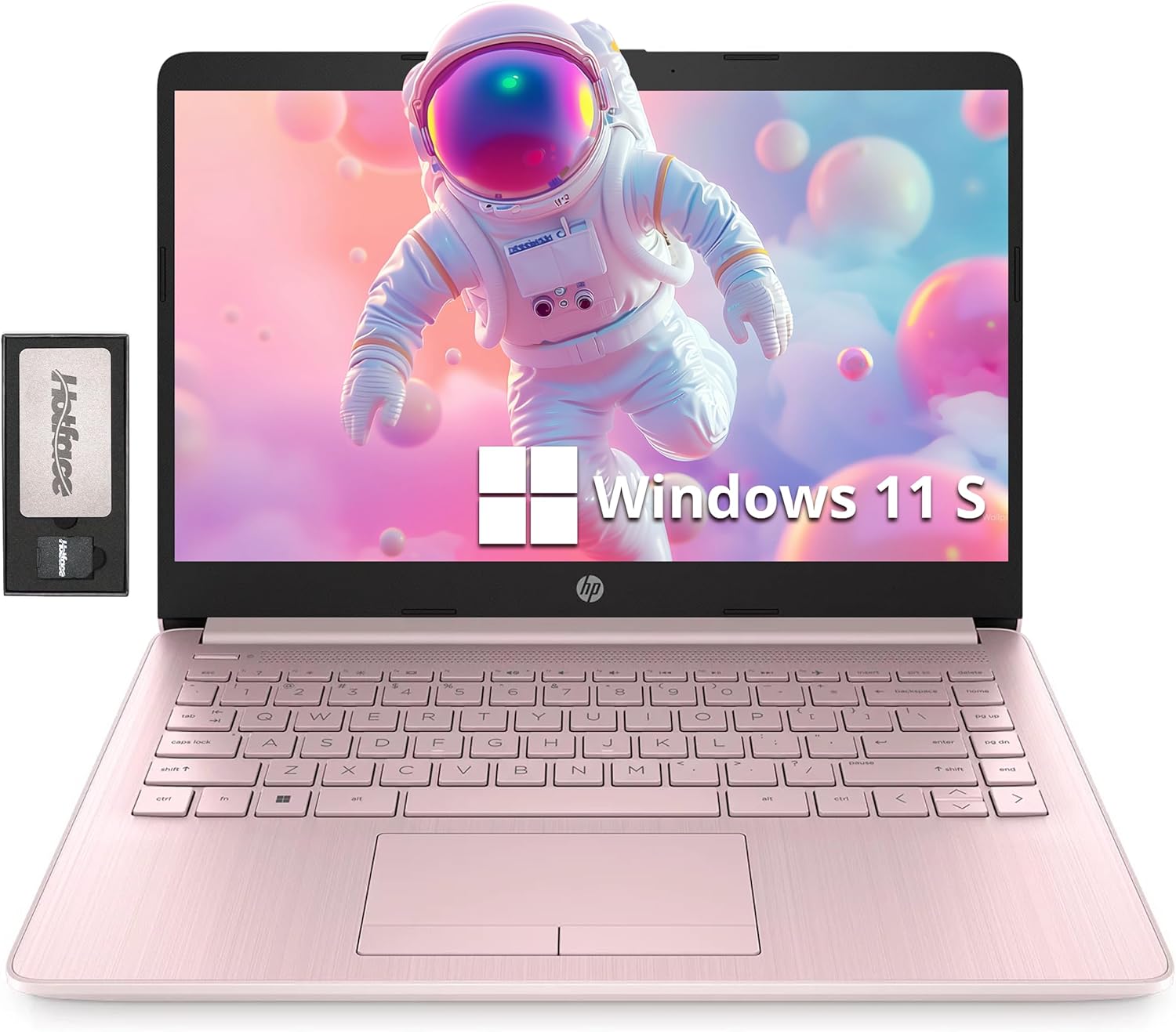HP Stream 14″ HD Lightweight Laptop, Intel Celeron N4120, 16GB RAM, 224GB Storage(64GB eMMC + 160GB Docking Station), Intel UHD Graphics, HD Webcam, 1 Year Office 365, WiFi, Bluetooth, Win 11s, Pink