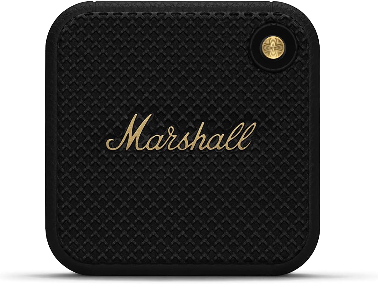 Marshall Willen Portable Bluetooth Speaker – Black & Brass