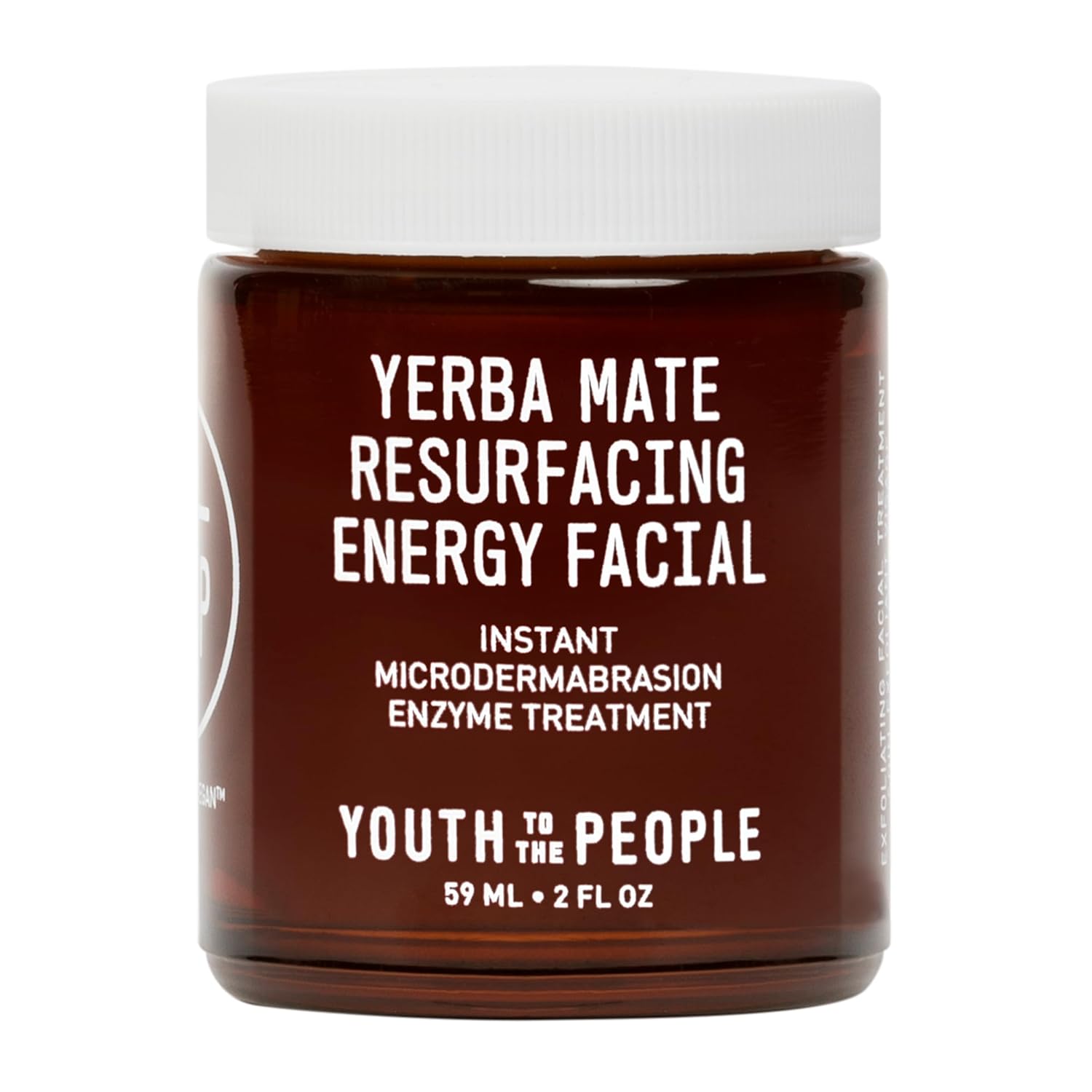 Youth To The People Yerba Mate Resurfacing Energy Facial – Microdermabrasion Facial Exfoliator for Smooth, Soft Skin – Vegan Exfoliating Face Scrub with Papaya Enzyme, Caffeine, Micro-Exfoliants (2oz)