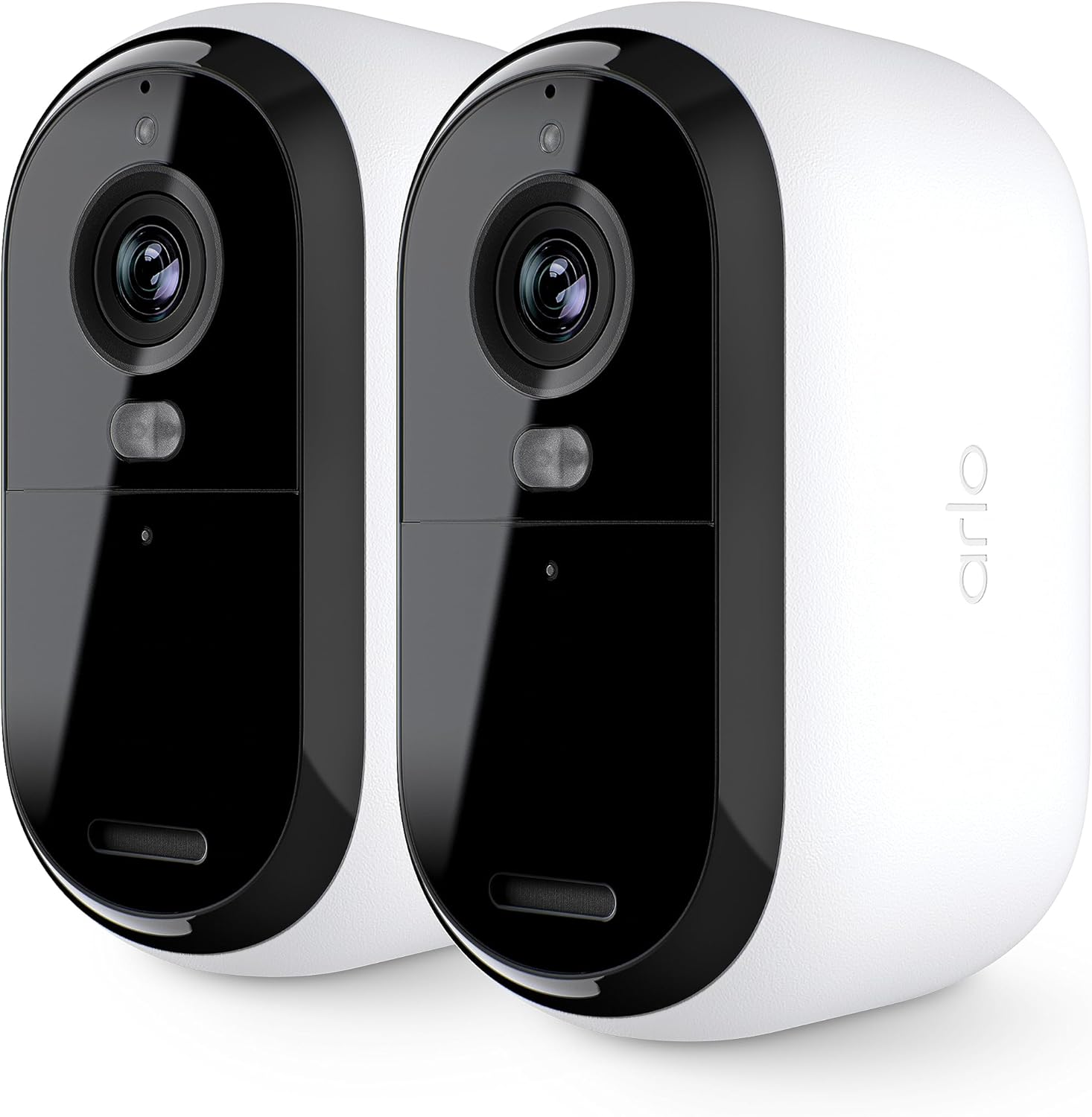 Arlo Essential Security Camera 2K | Indoor – Outdoor | 2nd Gen | Wireless with Spotlight, 2-Way Audio, Color Night Vision, Live Stream, Motion Activiation, Real Time Notifications – White, 2 Camera