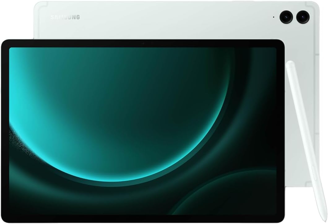 SAMSUNG Galaxy Tab S9 FE+ 12.4” 128 GB Android Tablet, IP68 Water- and Dust-Resistant, Long Battery Life, Powerful Processor, S Pen, 8MP Camera, Lightweight Design, US Version, 2023, Mint
