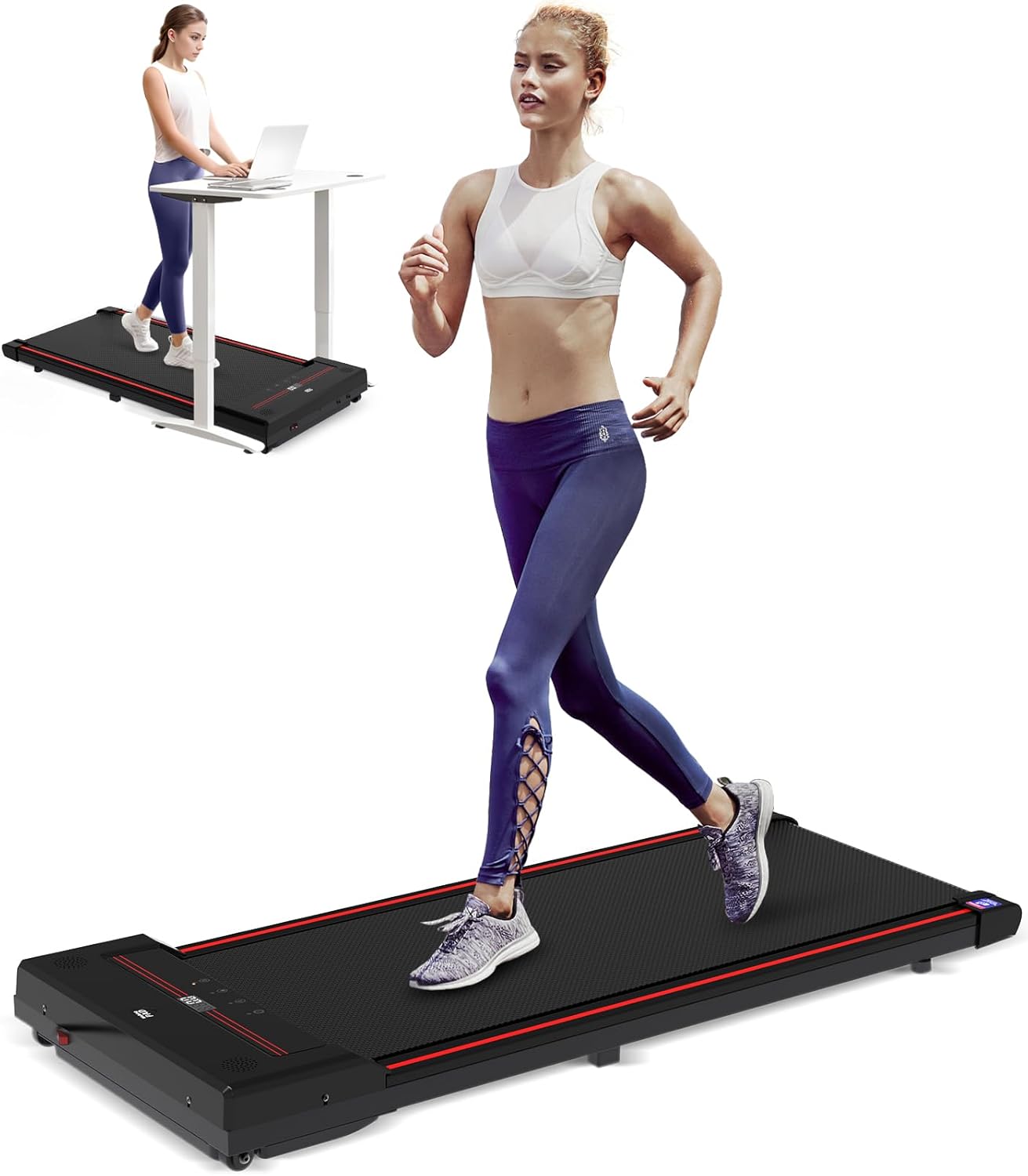 Sperax Walking Pad,Under Desk Treadmills for Home,320 Lbs Capacity,3 in 1 Portable Treadmill Walking