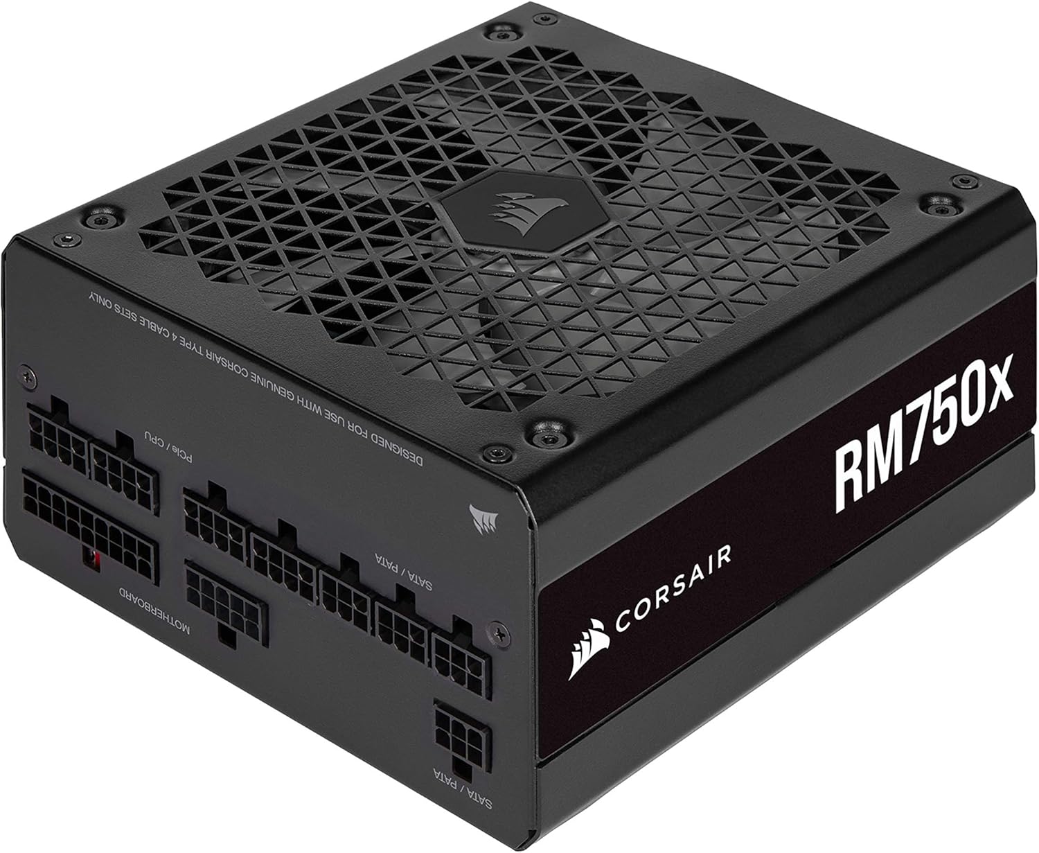 CORSAIR RM750x Fully Modular ATX Power Supply – 80 PLUS Gold – Low-Noise Fan – Zero RPM – Black