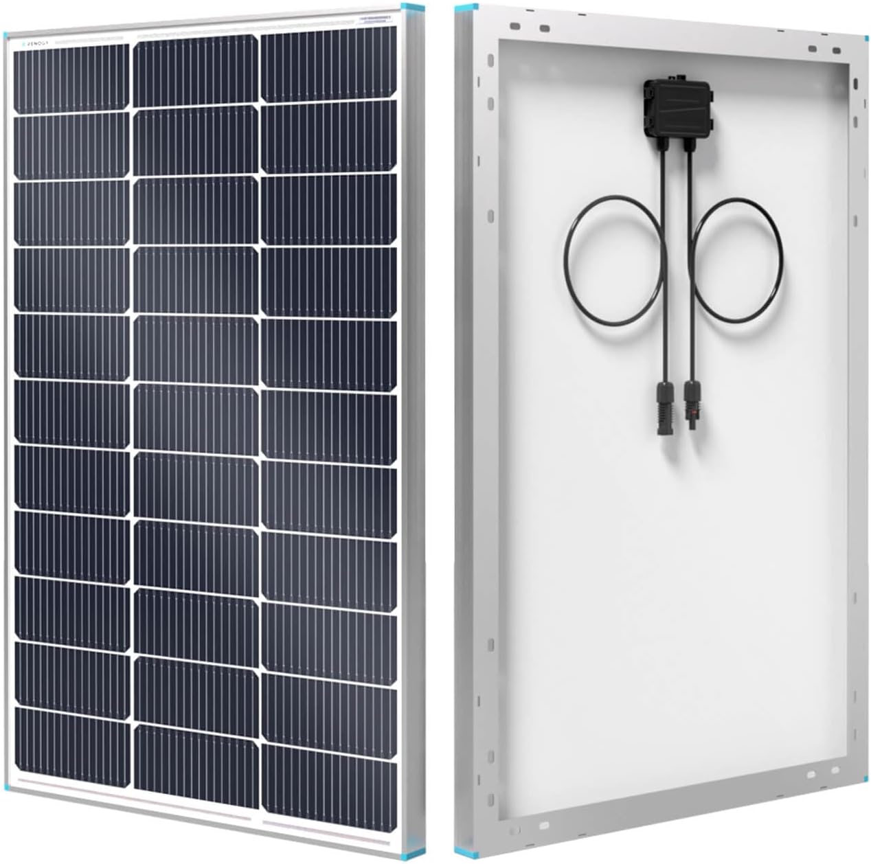 Renogy N-Type 16BB 100W Solar Panel, 12V 100 Watt Solar Panel 25% High-Efficiency, PV Module Power Charger for RV Marine Rooftop Farm Battery and Other Off-Grid Applications