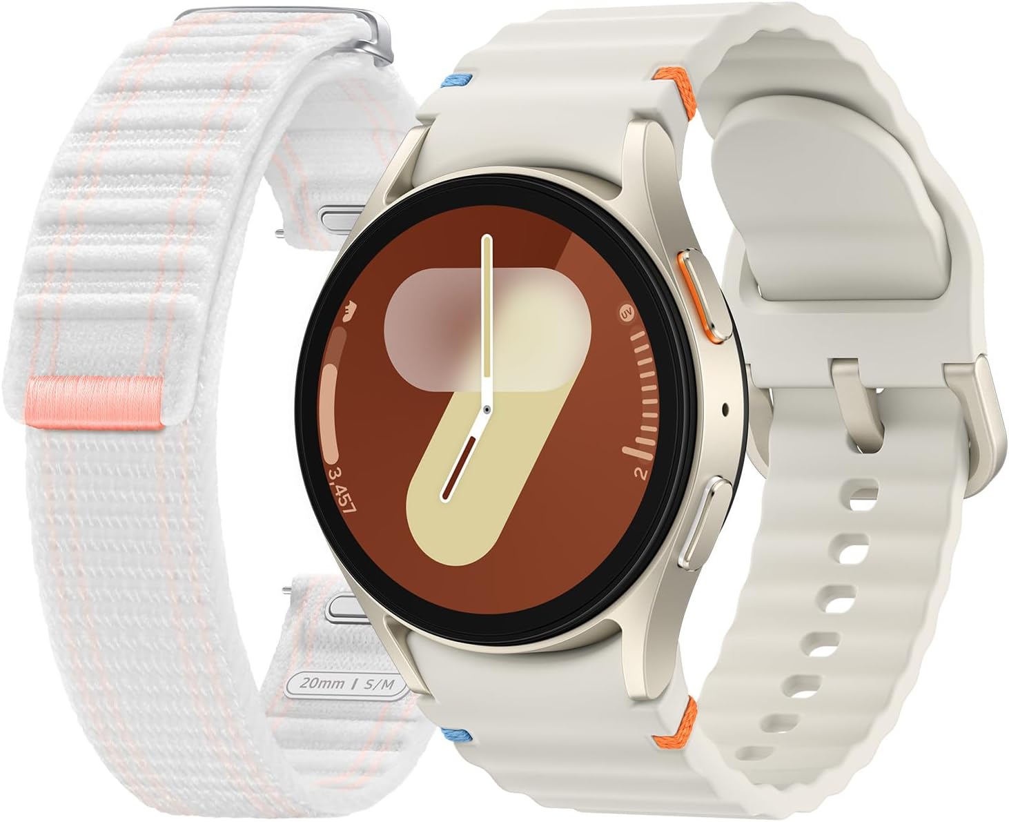 SAMSUNG Galaxy Watch 7 40mm LTE AI Smartwatch + Free Band, Energy Score, Wellness Tips, Heart Rate Tracking, Sleep Monitor, Fitness Tracker, 2024, Cream [US Version, 1Yr Manufacturer Warranty]