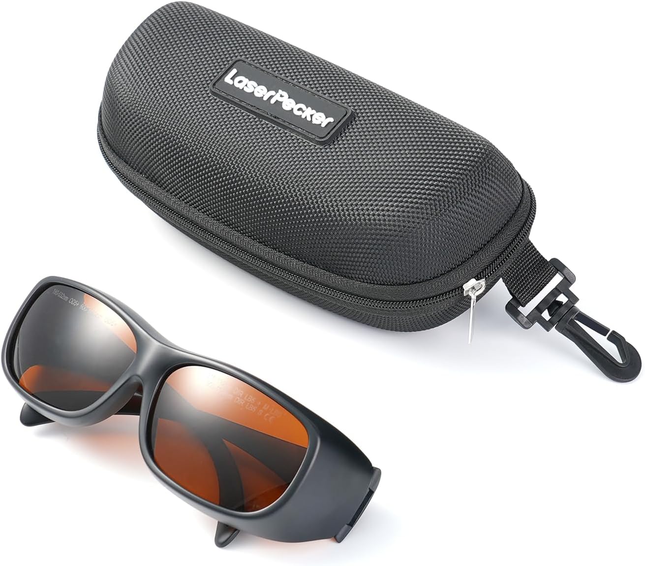 LaserPecker Laser Safety Glasses 180nm–532nm & 900nm–1080nm for All Machines and Most Laser Engravers, Red Light Therapy Glasses Eyes Protection Laser Safety Goggles