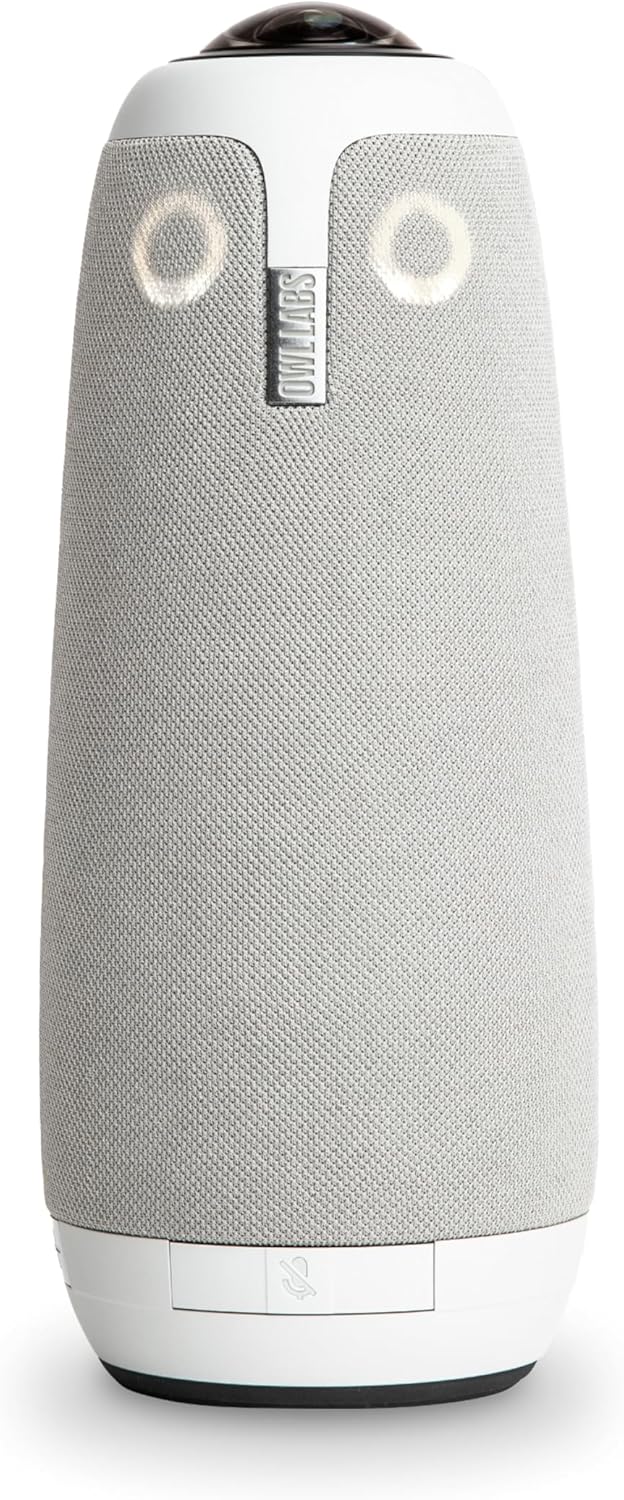 Owl Labs Meeting Owl 3 – 360° 1080p HD Conference Room Camera, AI-Driven Speaker-Tracking, 18-Foot Mic Pickup – Certified for Microsoft Teams – Works with Zoom, Google Meet – Plug & Play Setup
