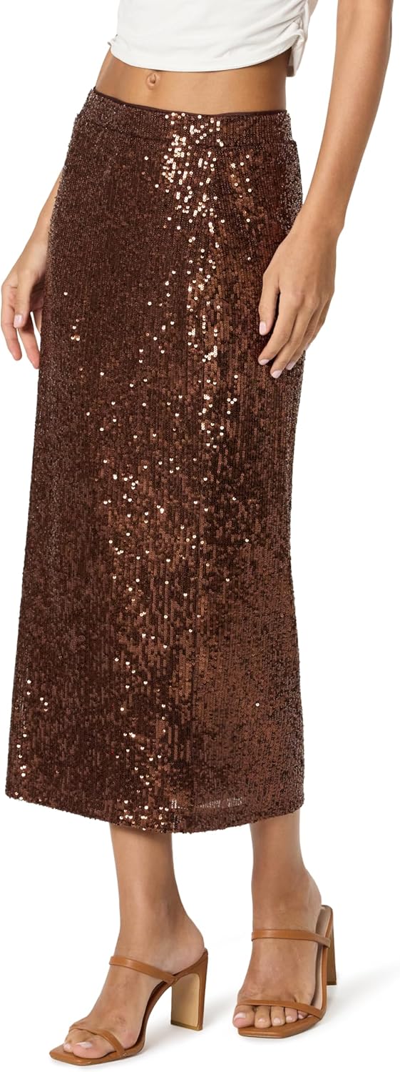 The Drop Women’s Bianca Sequin Midi Skirt