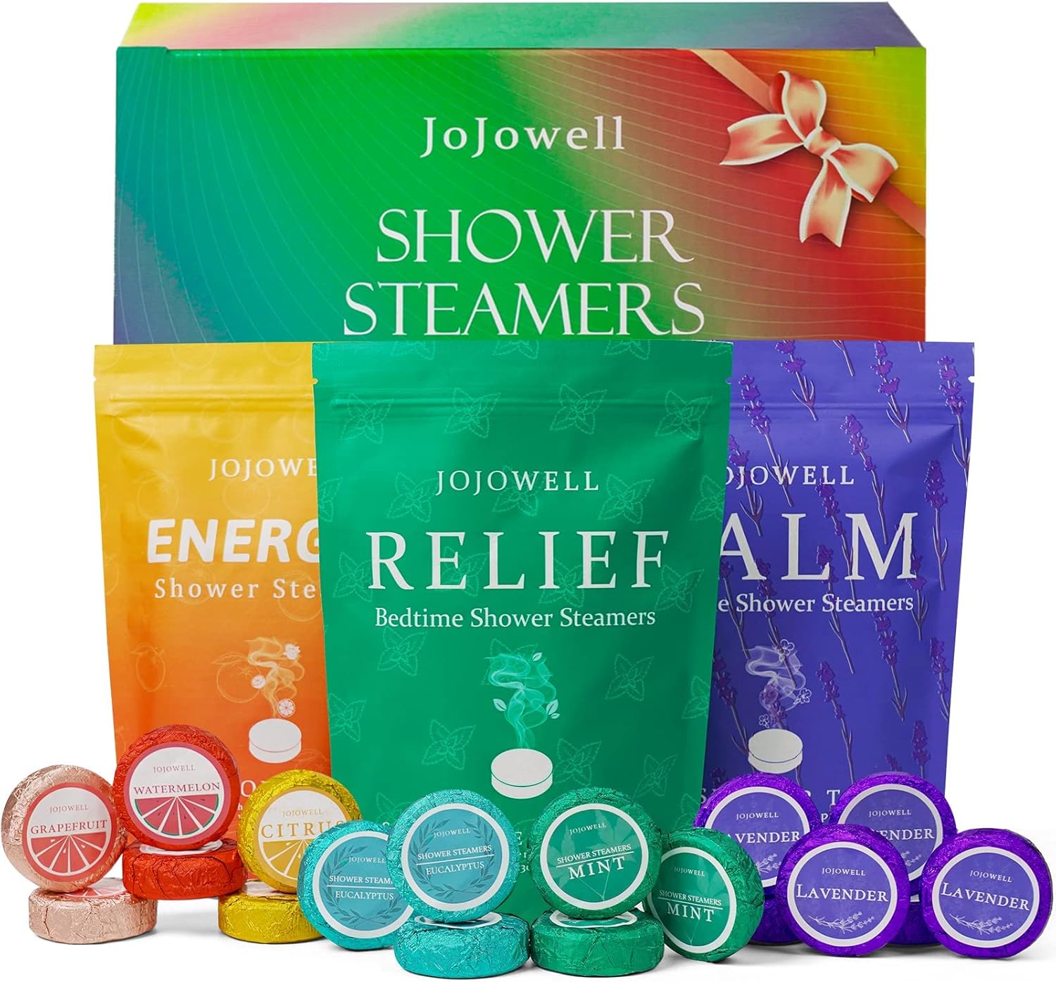 Shower Steamers Aromatherapy – 18 Pack Shower Bombs Birthday Gifts for Women, Organic Essential Oils, Self Care Gifts for Women, Mom, Mens Valentines Day Gifts for Her Him