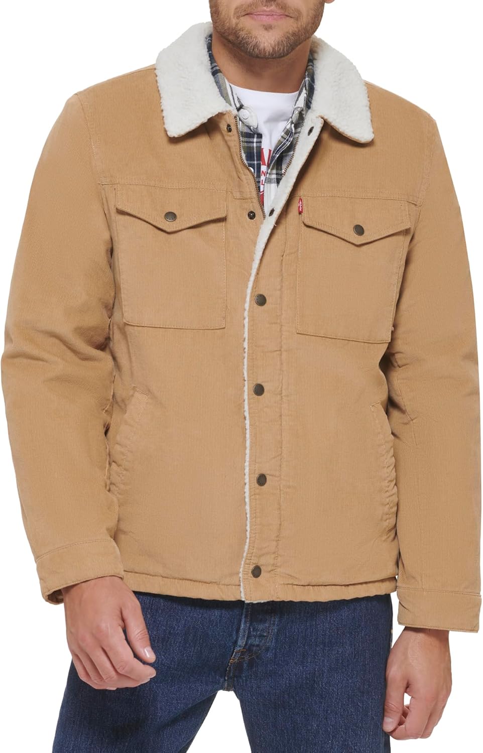 Levi’s Men’s Corduroy Sherpa Lined Trucker Jacket