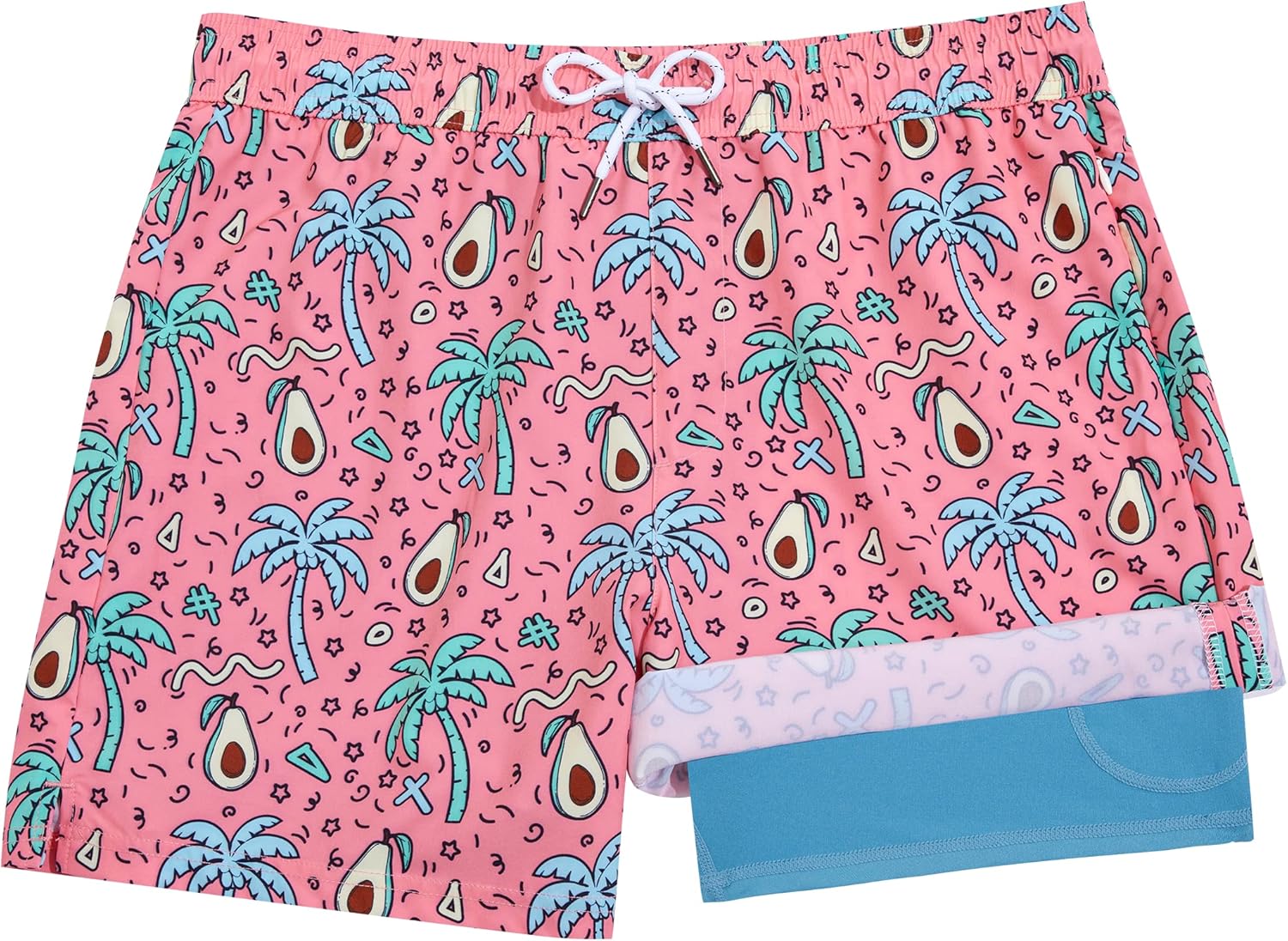 BRISIRA Boys Swim Trunks Swim Shorts Compression Boxer Brief Liner Bathing Suit Swimsuit Anti-Chafe Toddler Kids Youth Teen