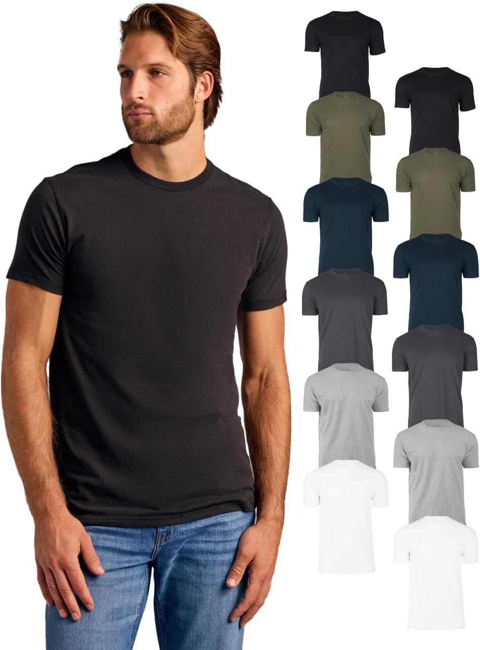 True Classic Mens T-Shirts – Short Sleeve Crew Neck Plain Novelty T Shirt for Men