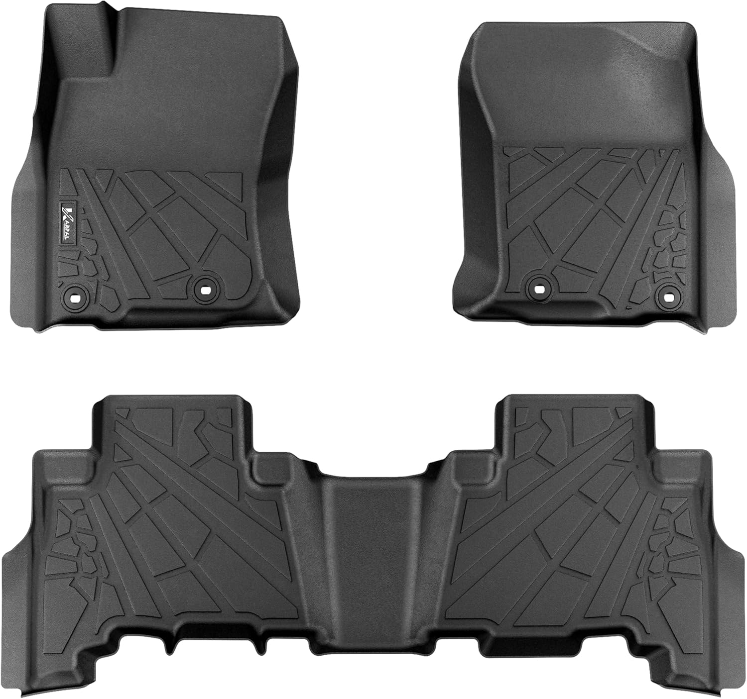 KARPAL Floor Mats Fit for 2014-2023 Lexus GX460, Fit for 2013-2024 Toyota 4Runner, All Weather TPE Floor Liners, 1st & 2nd Row 4 Runner GX460 Car Mats