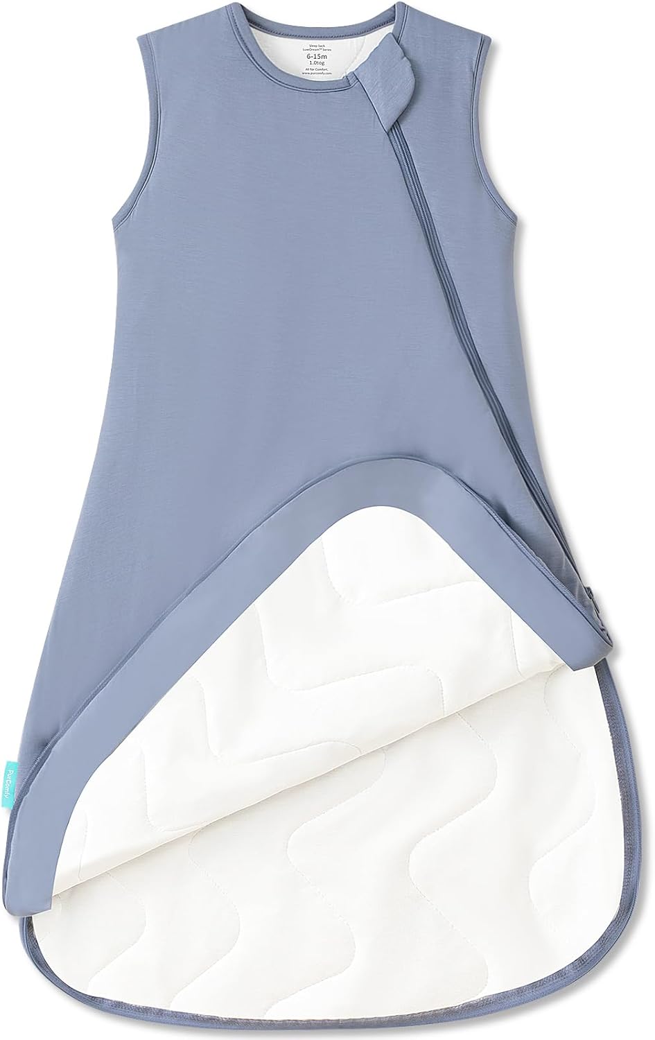 Supersoft Sleep Sack 1.0 TOG, Premium Bamboo Viscose Baby Sleeping Bag 2-Way Zipper Sleep Sack Baby Wearable Blanket