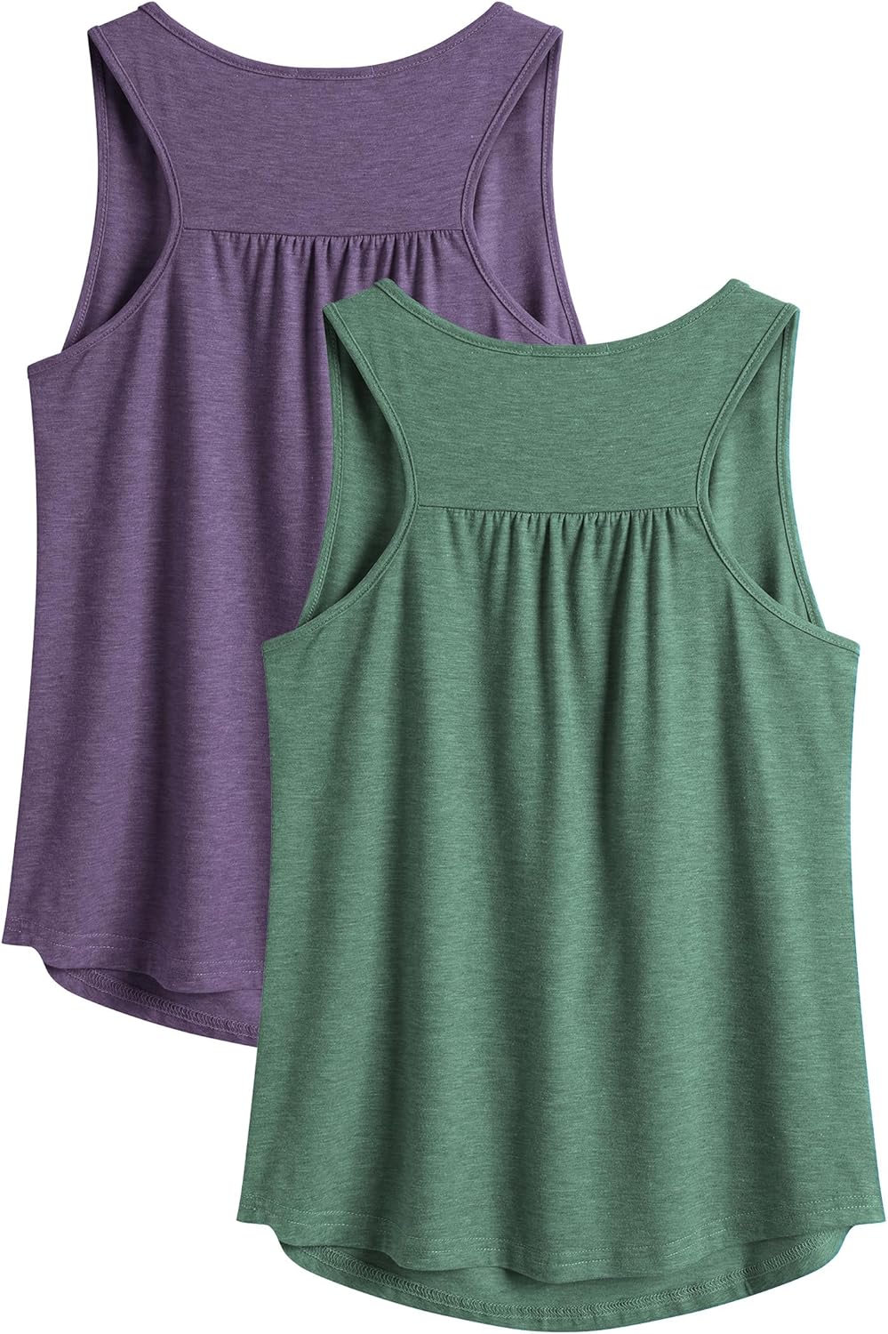 PINSPARK Workout Tank Tops for Women Racerback Loose Fit Yoga Top Sleeveless Gym Shirt Running Athletic Tanks Pack S-3XL